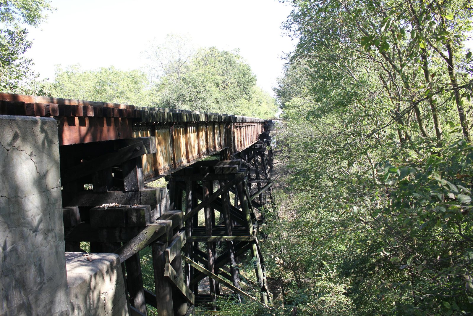 Looking east